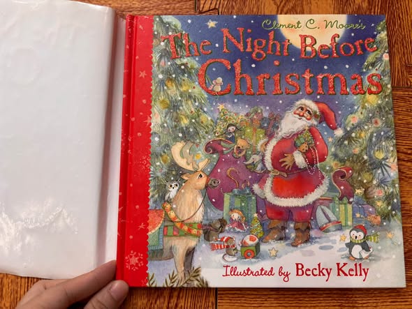 THE NIGHT BEFORE CHRISTMAS (CLEMENT C. MOORE & BECKY KELLY) bìa cứng — ảnh 3