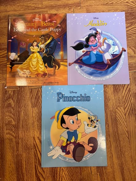 COMBO 3 CUỐN SÁCH CỔ TÍCH DISNEY: BEAUTY AND THE BEAST - ALADDIN - PINOCCHIO