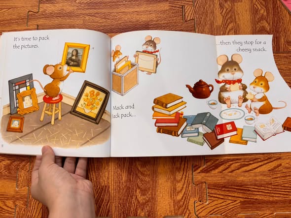 USBORNE PHONICS READERS: MOUSE MOVES HOUSE (PHIL ROXBEE COX & STEPHEN CARTWRIGHT)   — ảnh 3