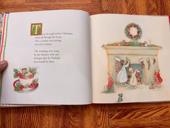 THE NIGHT BEFORE CHRISTMAS (CLEMENT C. MOORE & BECKY KELLY) bìa cứng — ảnh 2