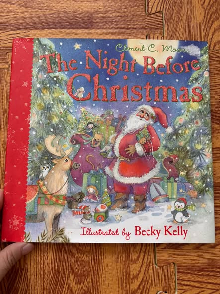 THE NIGHT BEFORE CHRISTMAS (CLEMENT C. MOORE & BECKY KELLY) bìa cứng — ảnh 1