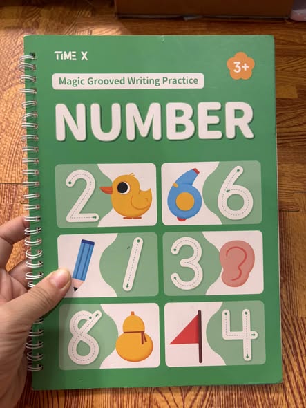 MAGIC GROOVED WRITING PRACTICE: NUMBER (TIME X)