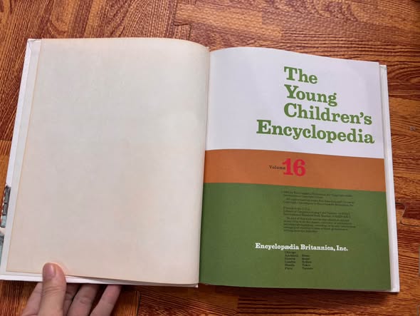 THE YOUNG CHILDREN'S ENCYCLOPEDIA - VOLUME 16: V-Z (BRITANNICA) image 3
