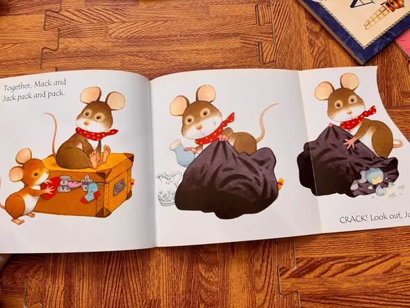 USBORNE PHONICS READERS: MOUSE MOVES HOUSE (PHIL ROXBEE COX & STEPHEN CARTWRIGHT)   — ảnh 4