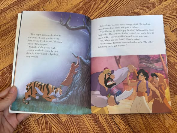 COMBO 3 CUỐN SÁCH CỔ TÍCH DISNEY: BEAUTY AND THE BEAST - ALADDIN - PINOCCHIO — ảnh 4