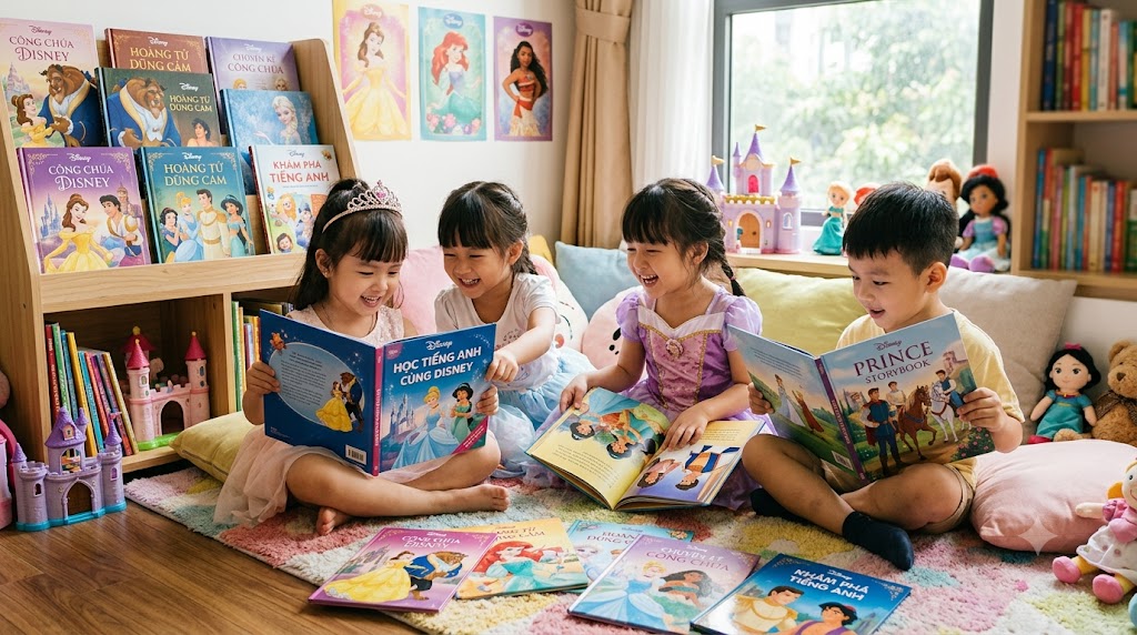 Học tiếng Anh cùng Disney: Top sách Công chúa và Hoàng tử bé 3-7 tuổi mê mẩn