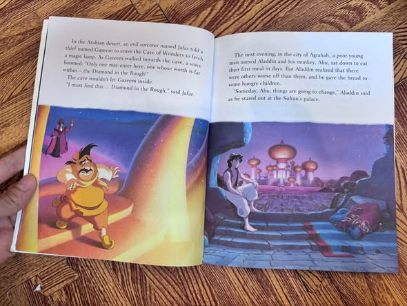 COMBO 3 CUỐN SÁCH CỔ TÍCH DISNEY: BEAUTY AND THE BEAST - ALADDIN - PINOCCHIO — ảnh 2