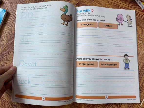 SÁCH LUYỆN VIẾT CHỮ VÀ SỐ: LEARN TO PRINT (SCHOOL ZONE - AN I KNOW IT! BOOK) image 3