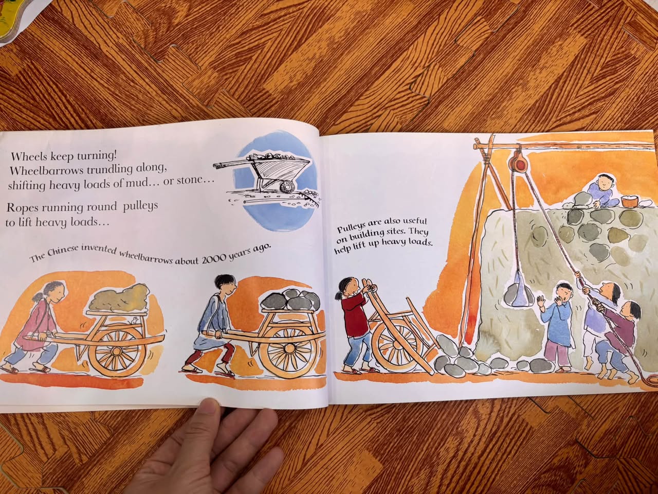 WHEELS KEEP TURNING: A BOOK ABOUT SIMPLE MACHINES (WONDERWISE) — ảnh 4