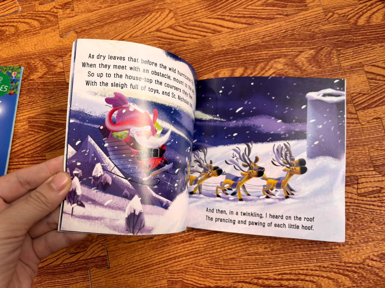 SET TRUYỆN TRANH ĐẦU ĐỜI: 'TWAS THE NIGHT BEFORE CHRISTMAS & THE RUNAWAY TRACTOR (USBORNE FARM STORIES) — ảnh 5