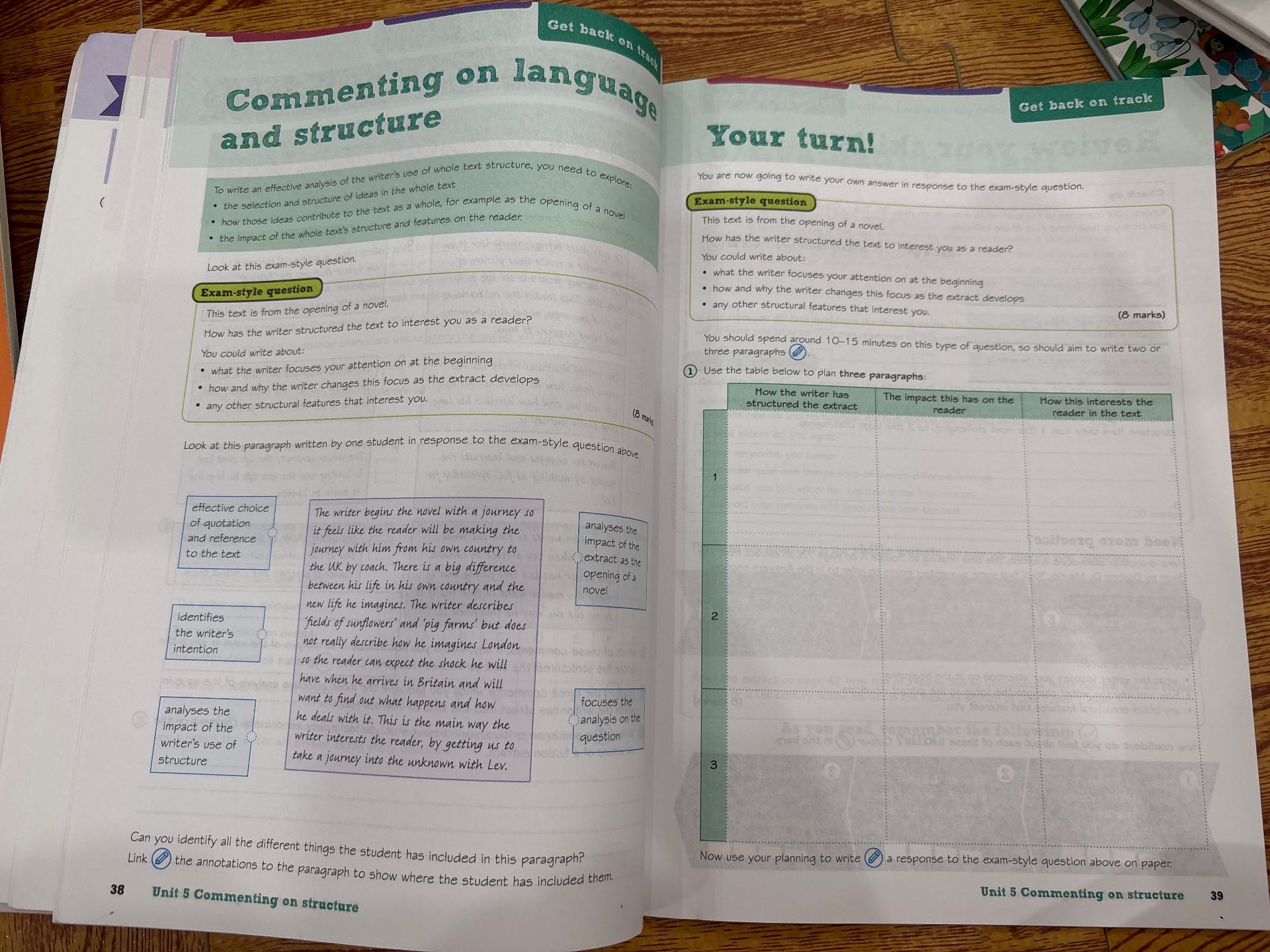 Target: Get back on track - AQA GCSE (9-1) English Language Reading, Grade 5 — ảnh 3