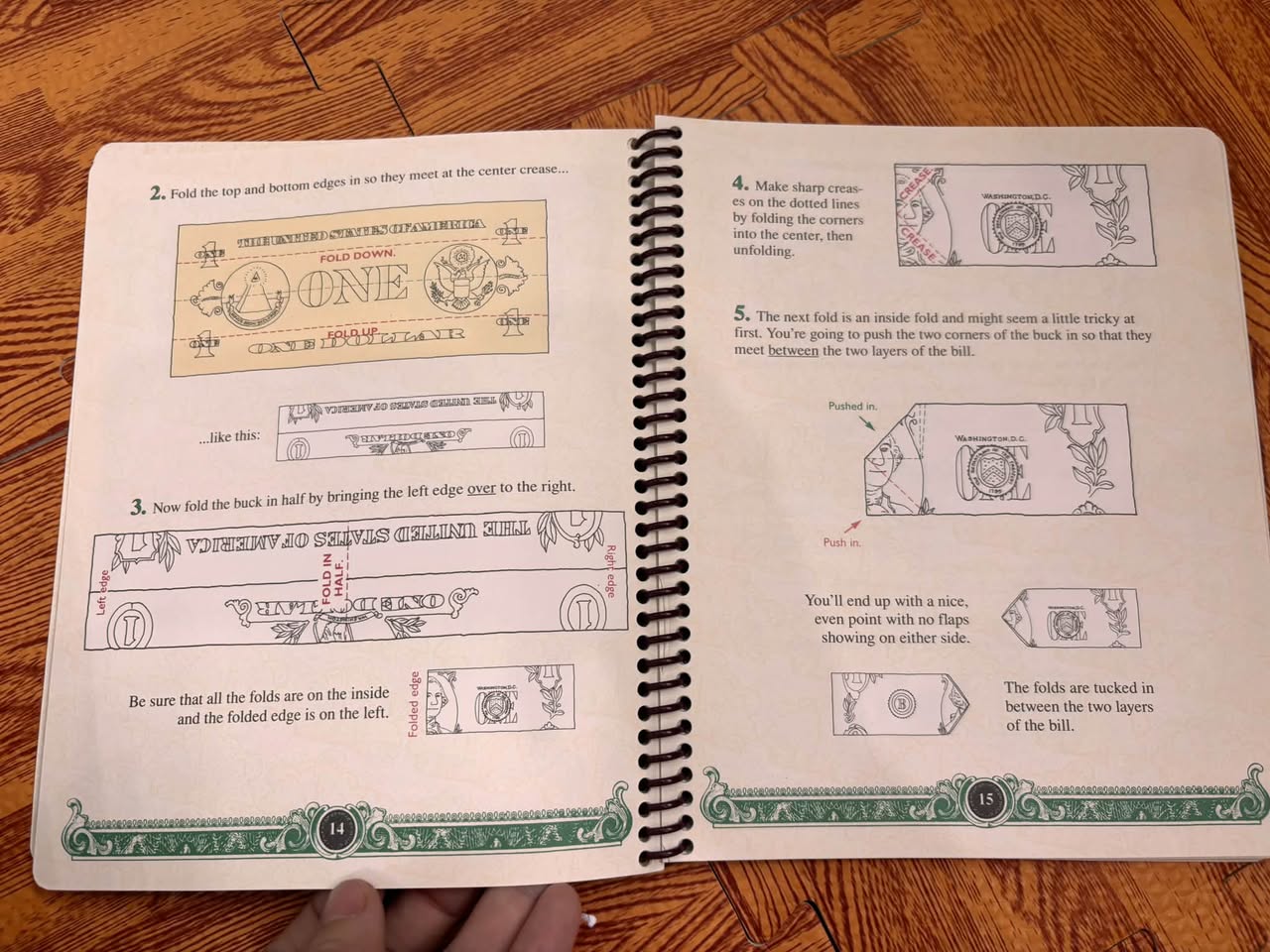 THE BUCK BOOK: ALL SORTS OF THINGS TO DO WITH A DOLLAR BILL (ANNE AKERS JOHNSON) — ảnh 4