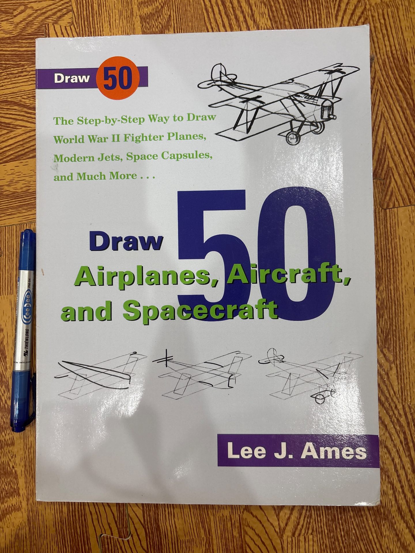 Draw 50 Airplanes, Aircraft, and Spacecraft