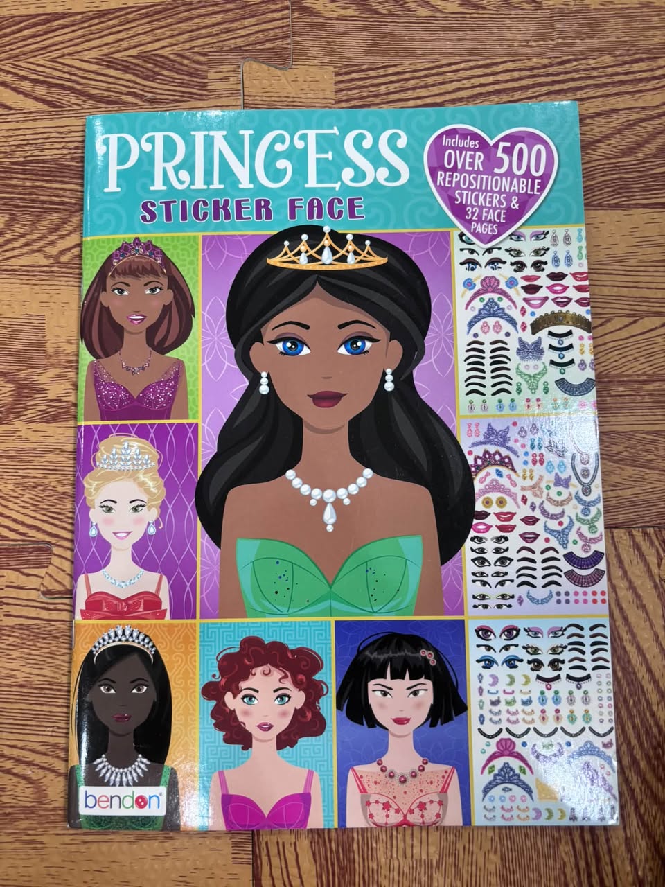 Princess Sticker Face – Sách Dán Sticker Công Chúa (500+ Stickers) — ảnh 1