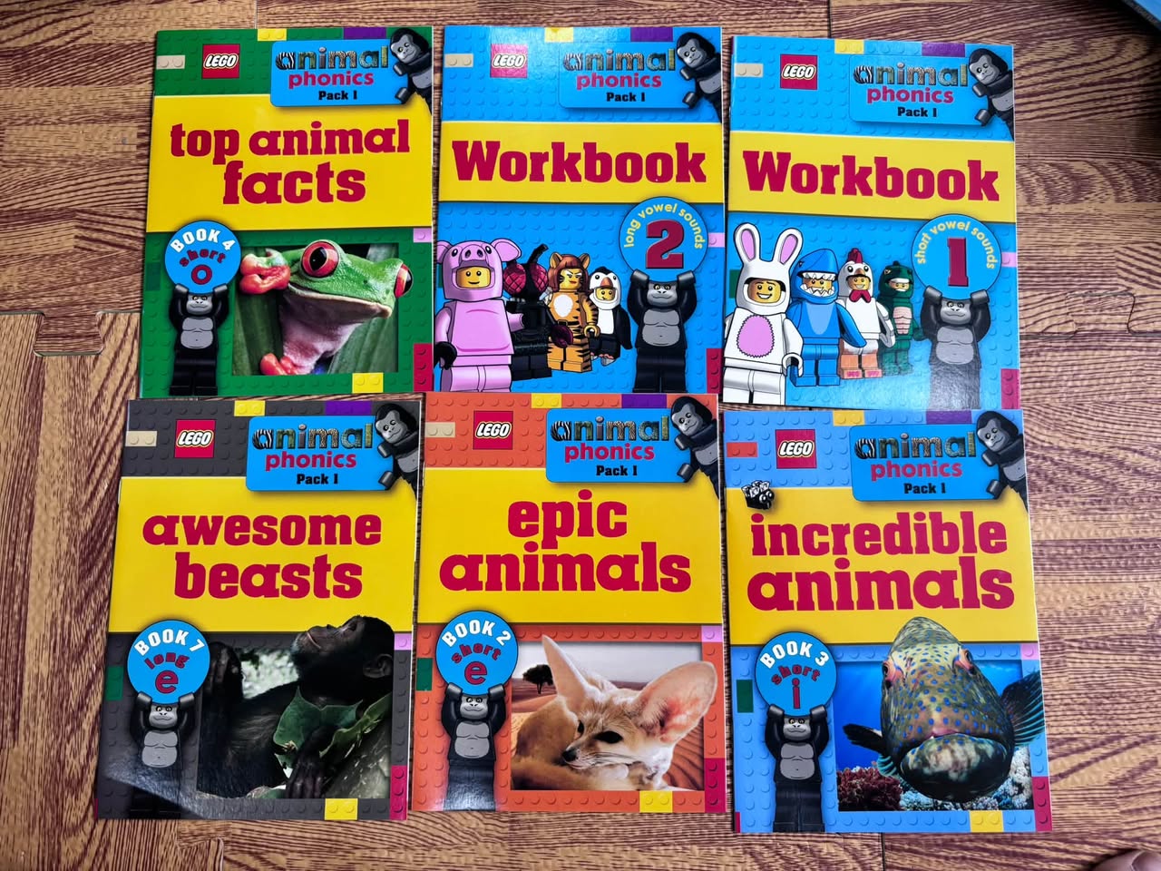 LEGO ANIMAL PHONICS: A LEGO ADVENTURE IN THE REAL WORLD (SCHOLASTIC - FULL BOX 12 CUỐN) — ảnh 3
