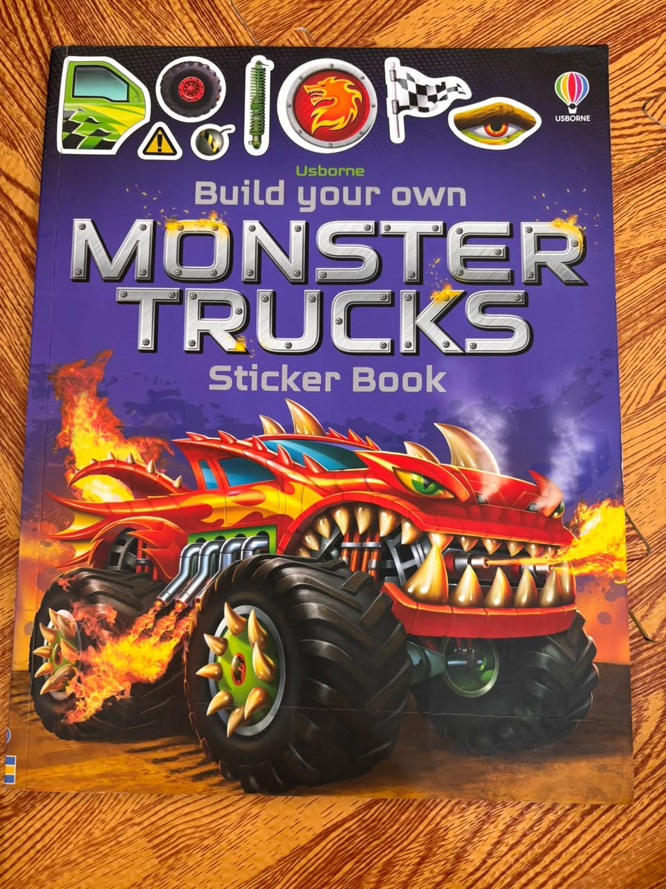 BUILD YOUR OWN MONSTER TRUCKS STICKER BOOK