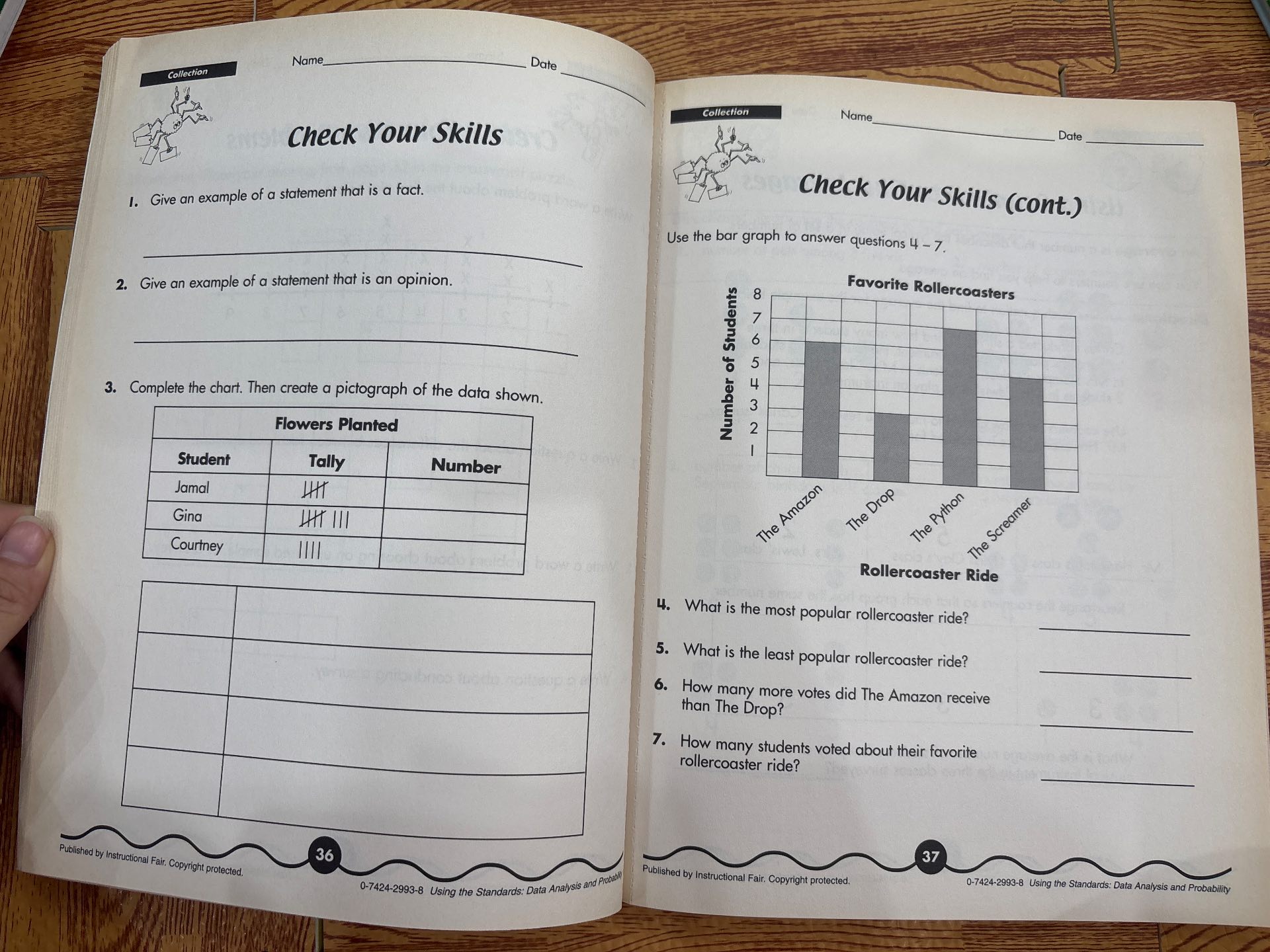 Using the Standards Data Analysis & Probability — ảnh 2