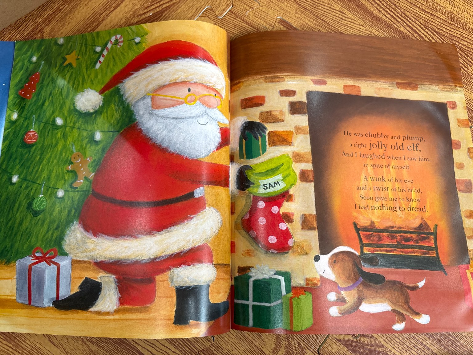 The Night Before Christmas bìa mềm màu xanh — ảnh 4