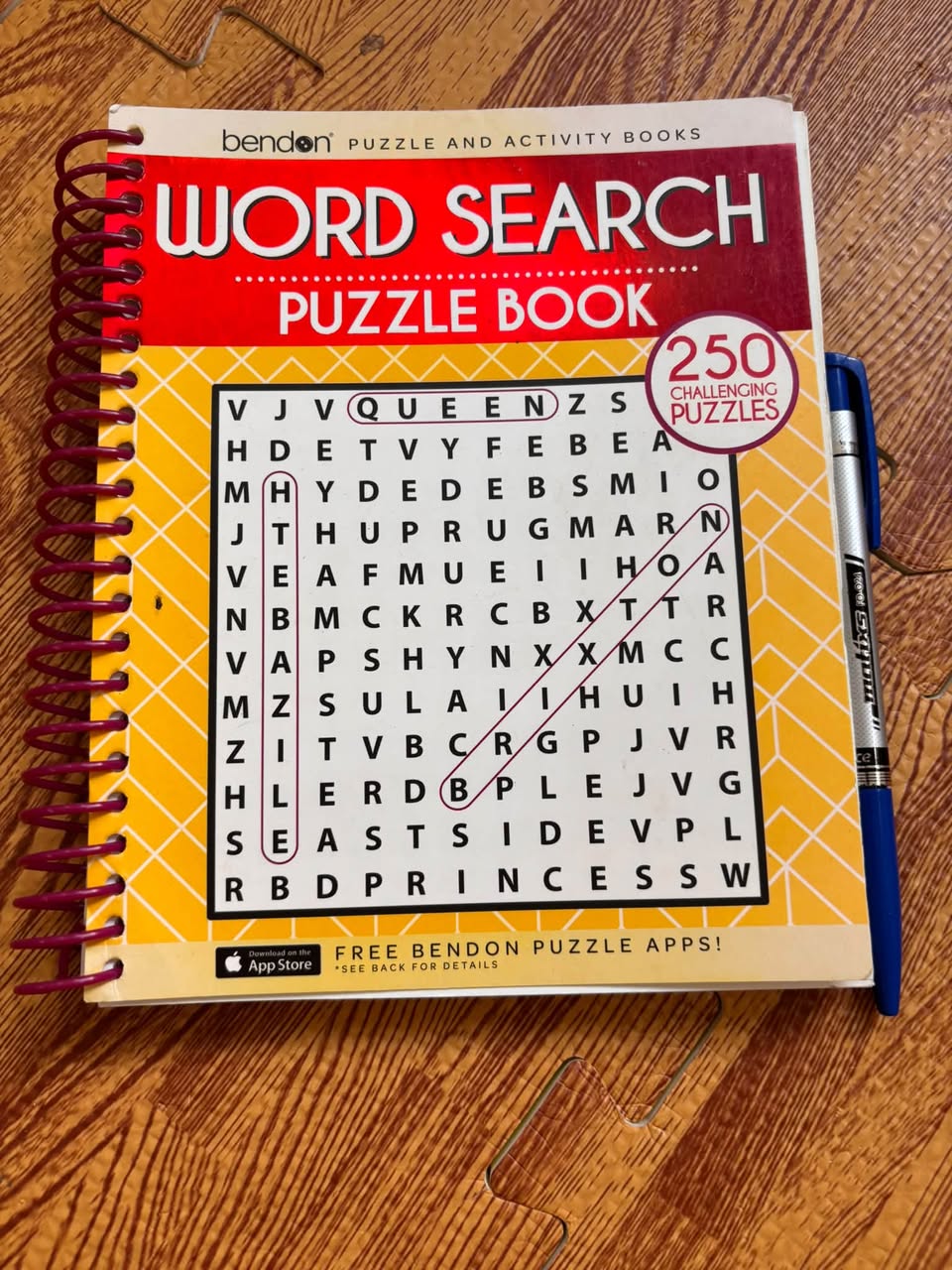 BENDON WORD SEARCH PUZZLE BOOK (250 CHALLENGING PUZZLES) — ảnh 1
