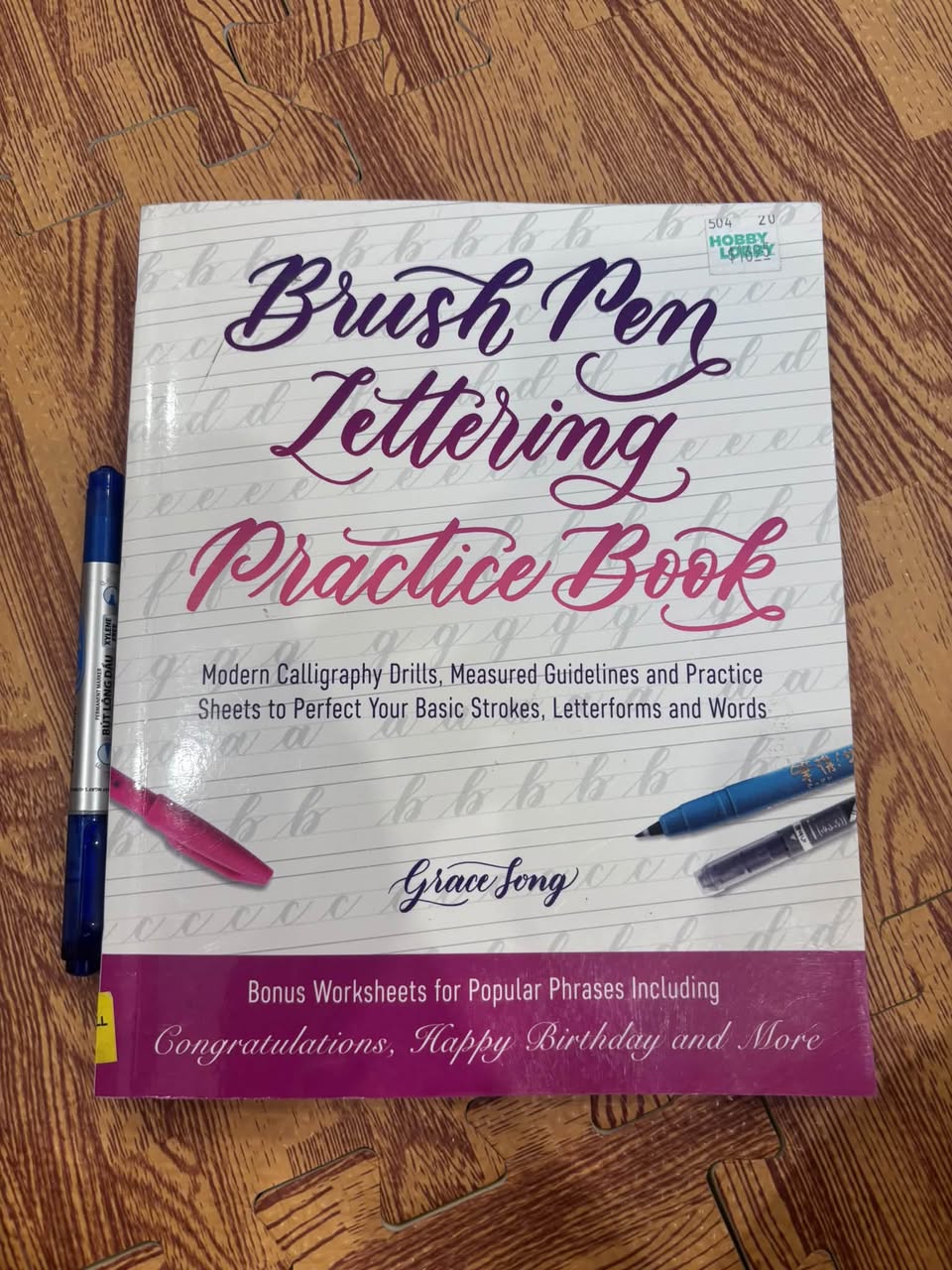 Brush Pen Lettering Practice Book – Grace Song — ảnh 1