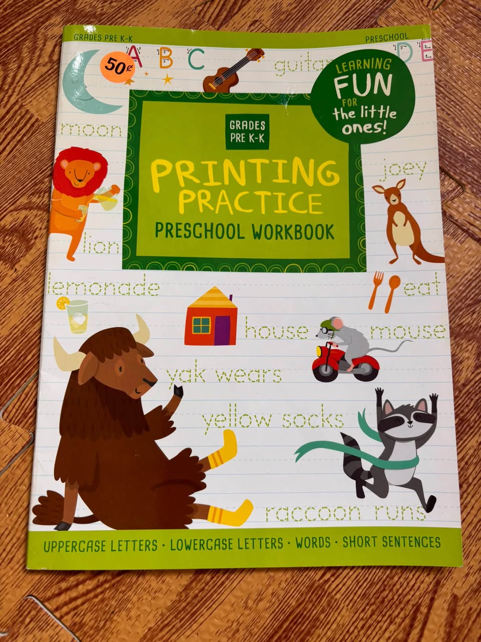 PRINTING PRACTICE: PRESCHOOL WORKBOOK (GRADES PRE K-K)