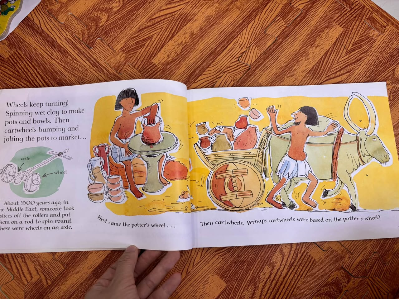 WHEELS KEEP TURNING: A BOOK ABOUT SIMPLE MACHINES (WONDERWISE) — ảnh 3
