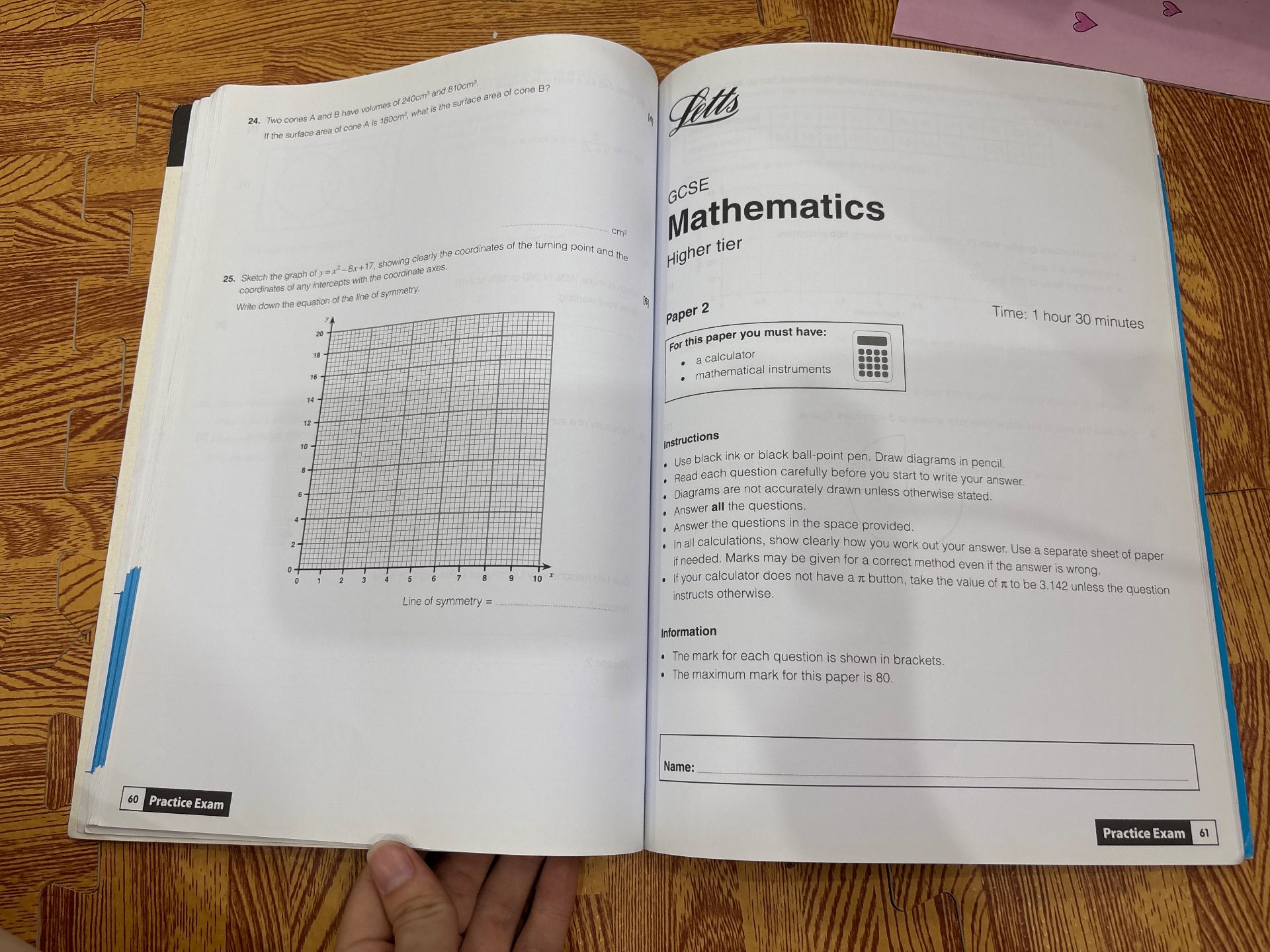GCSE Success Maths Higher Tier Exam Practice Workbook — ảnh 6